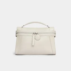 Large Oil Wax Skin Garden Bag - Beige