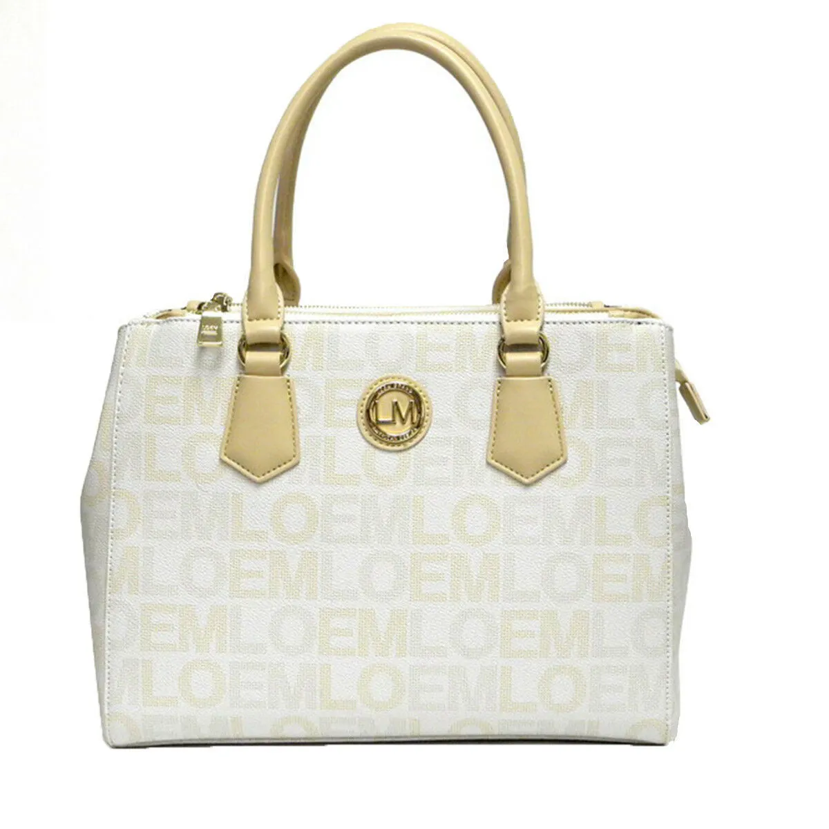 LOEM signature white shoulder Bag zipper pockets dessigner inspired classic