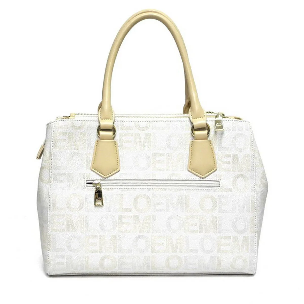 LOEM signature white shoulder Bag zipper pockets dessigner inspired classic