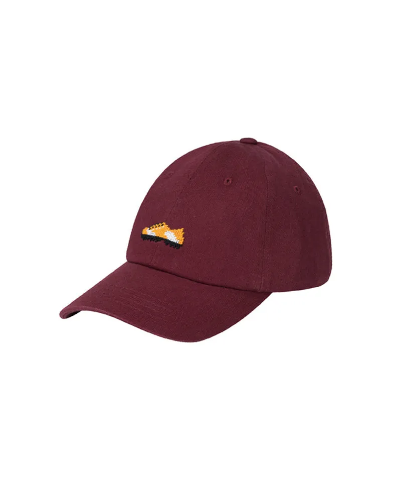 LOLONG Golf Shoe Needlepoint Hat - Burgundy