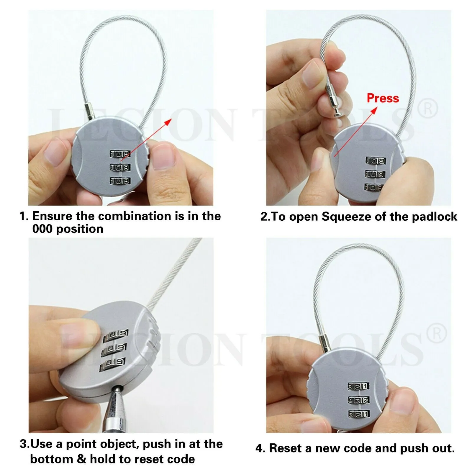 Long Neck Combination Padlock