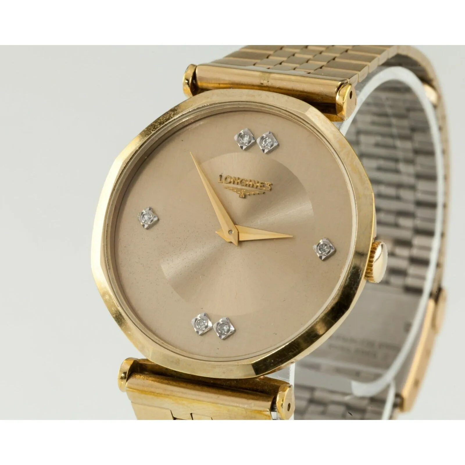 Longines Gold-Plated Men's Mechanical Watch w/ Aftermarket Band Cal. 528