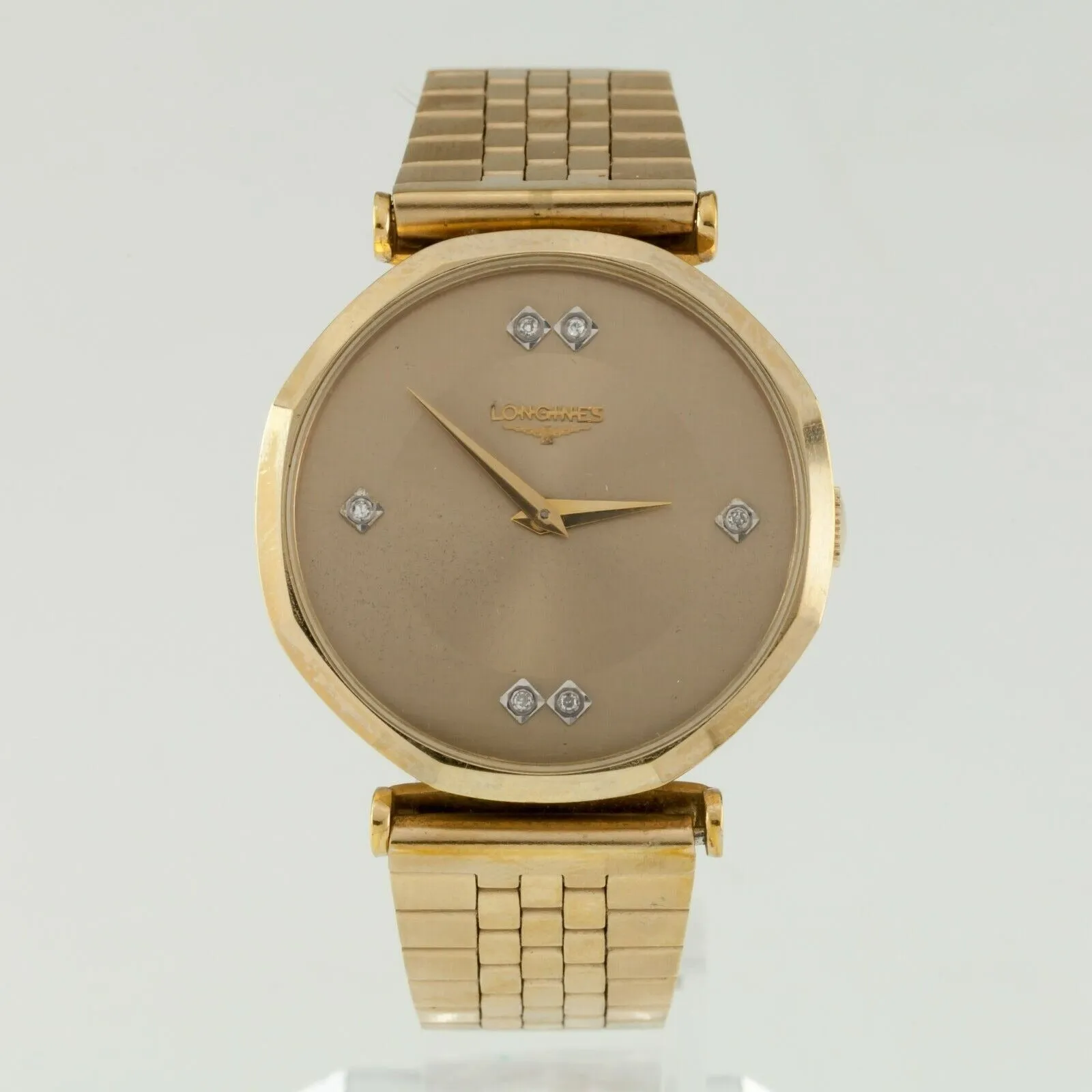 Longines Gold-Plated Men's Mechanical Watch w/ Aftermarket Band Cal. 528