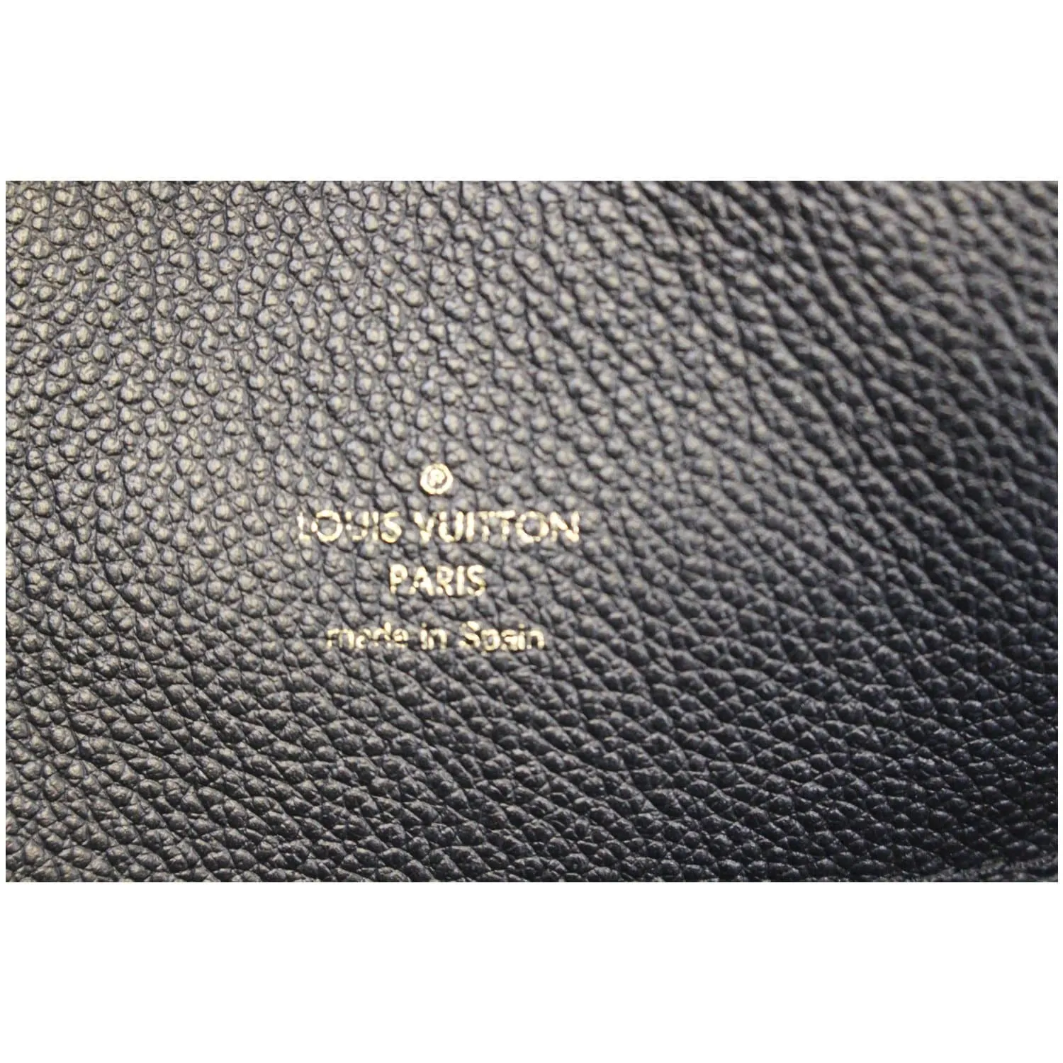 LOUIS VUITTON Bagatelle Monogram Empreinte Leather Shoulder Bag Black