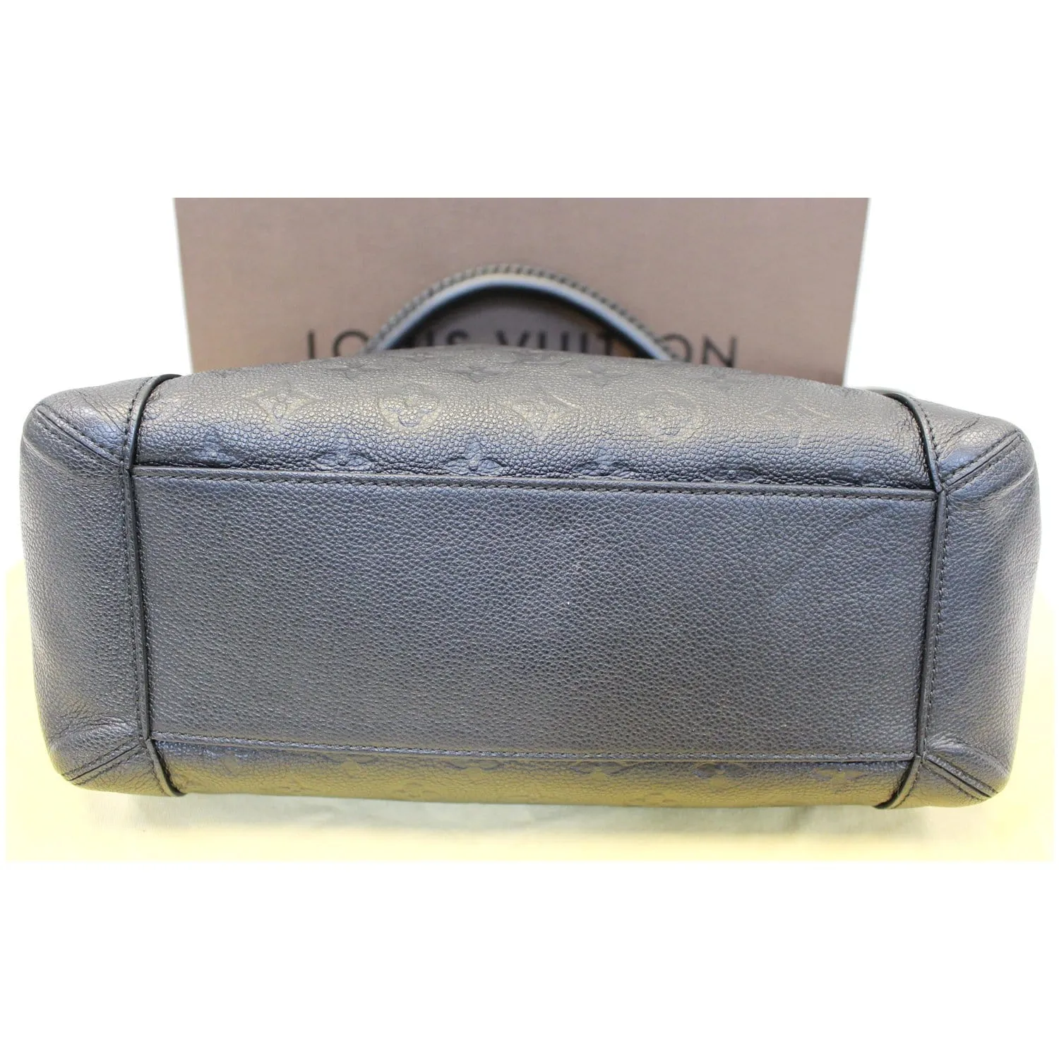 LOUIS VUITTON Bagatelle Monogram Empreinte Leather Shoulder Bag Black