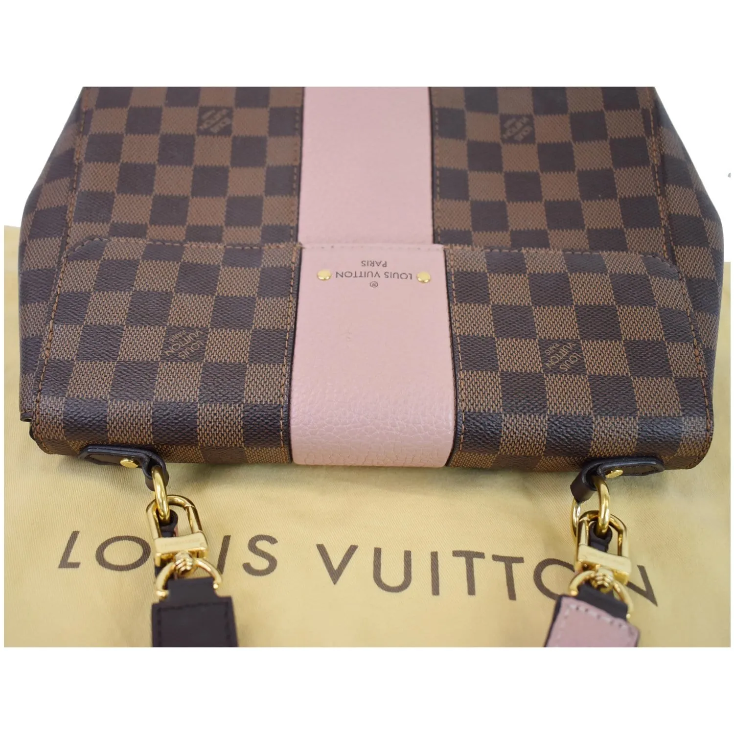 LOUIS VUITTON Bond Street Damier Ebene Shoulder Bag Magnolia