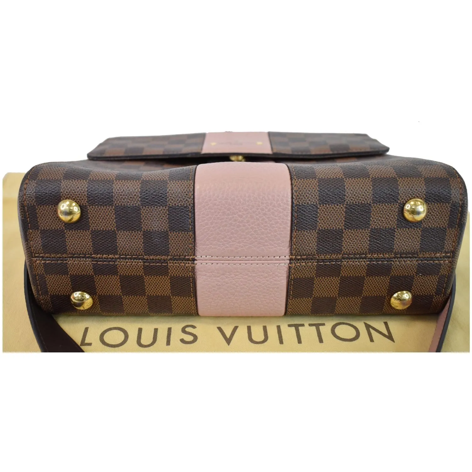 LOUIS VUITTON Bond Street Damier Ebene Shoulder Bag Magnolia