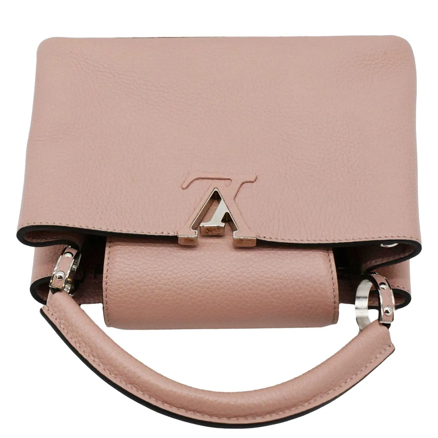 LOUIS VUITTON Capucines BB Taurillon Leather Shoulder Bag Baby Pink