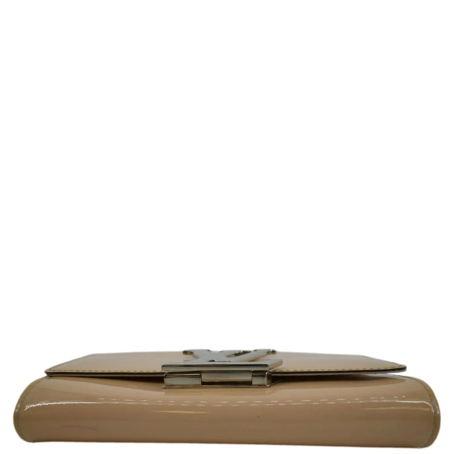 LOUIS VUITTON Chain Louise GM Leather Shoulder Bag Beige