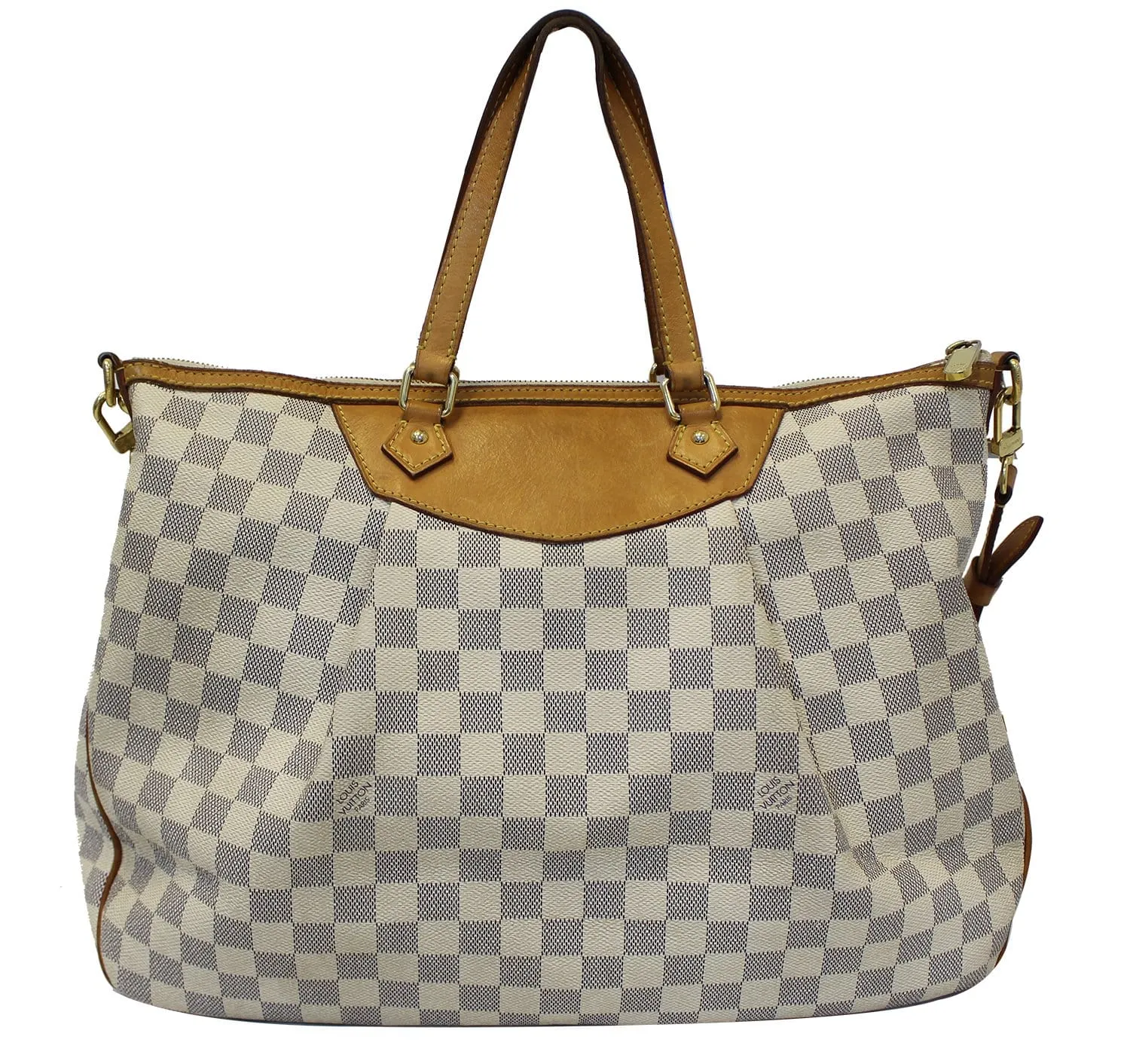 LOUIS VUITTON Damier Azur Siracusa GM Shoulder Handbag