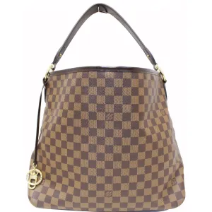 LOUIS VUITTON Delightful MM Damier Ebene Hobo Shoulder Bag