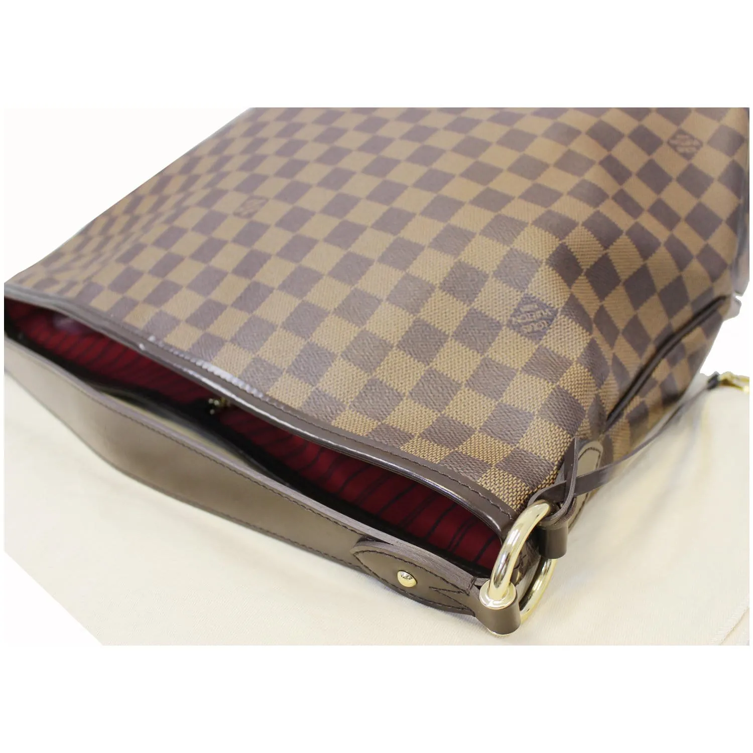 LOUIS VUITTON Delightful MM Damier Ebene Hobo Shoulder Bag