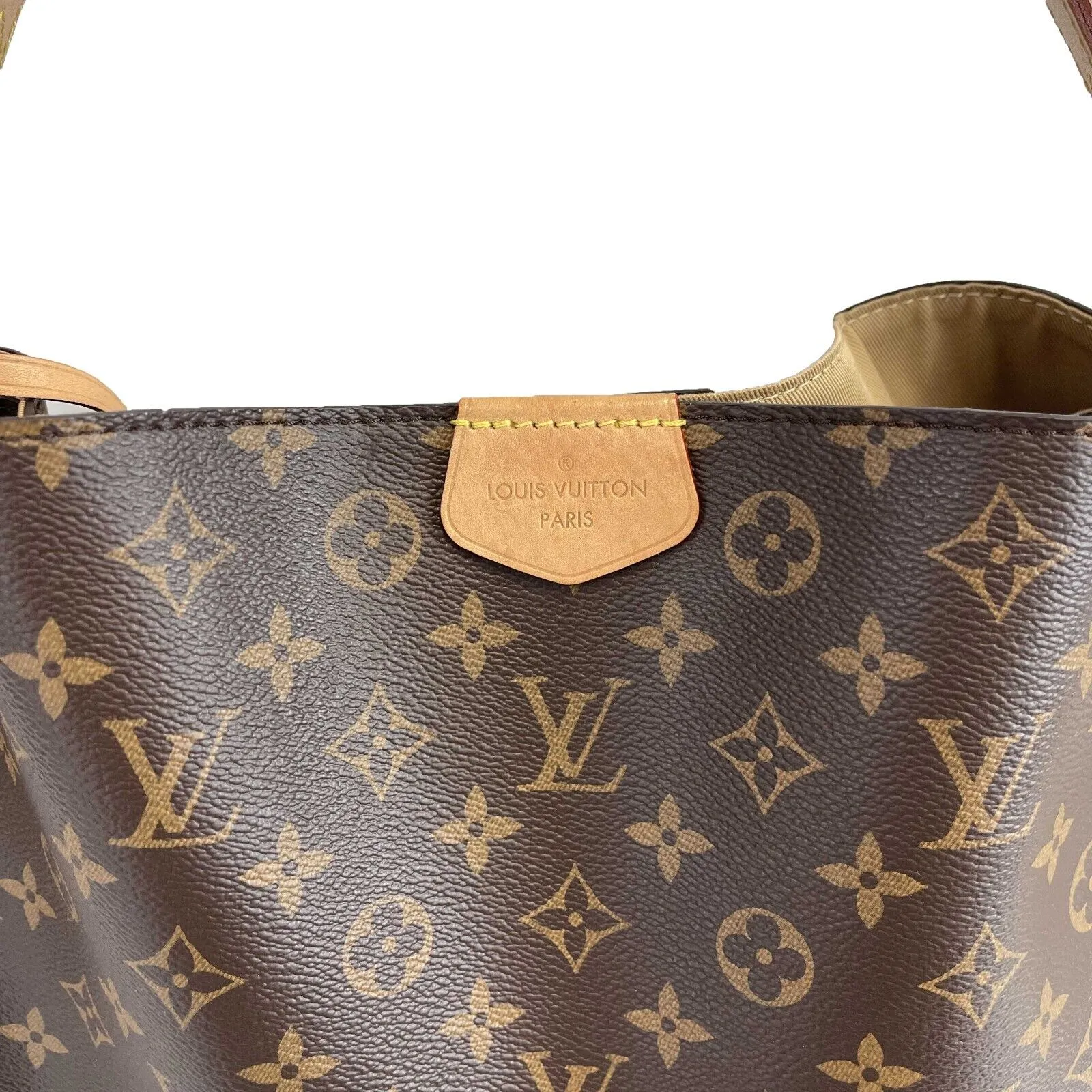 Louis Vuitton - Graceful MM - Brown/Beige Canvas Monogram Shoulder Bag