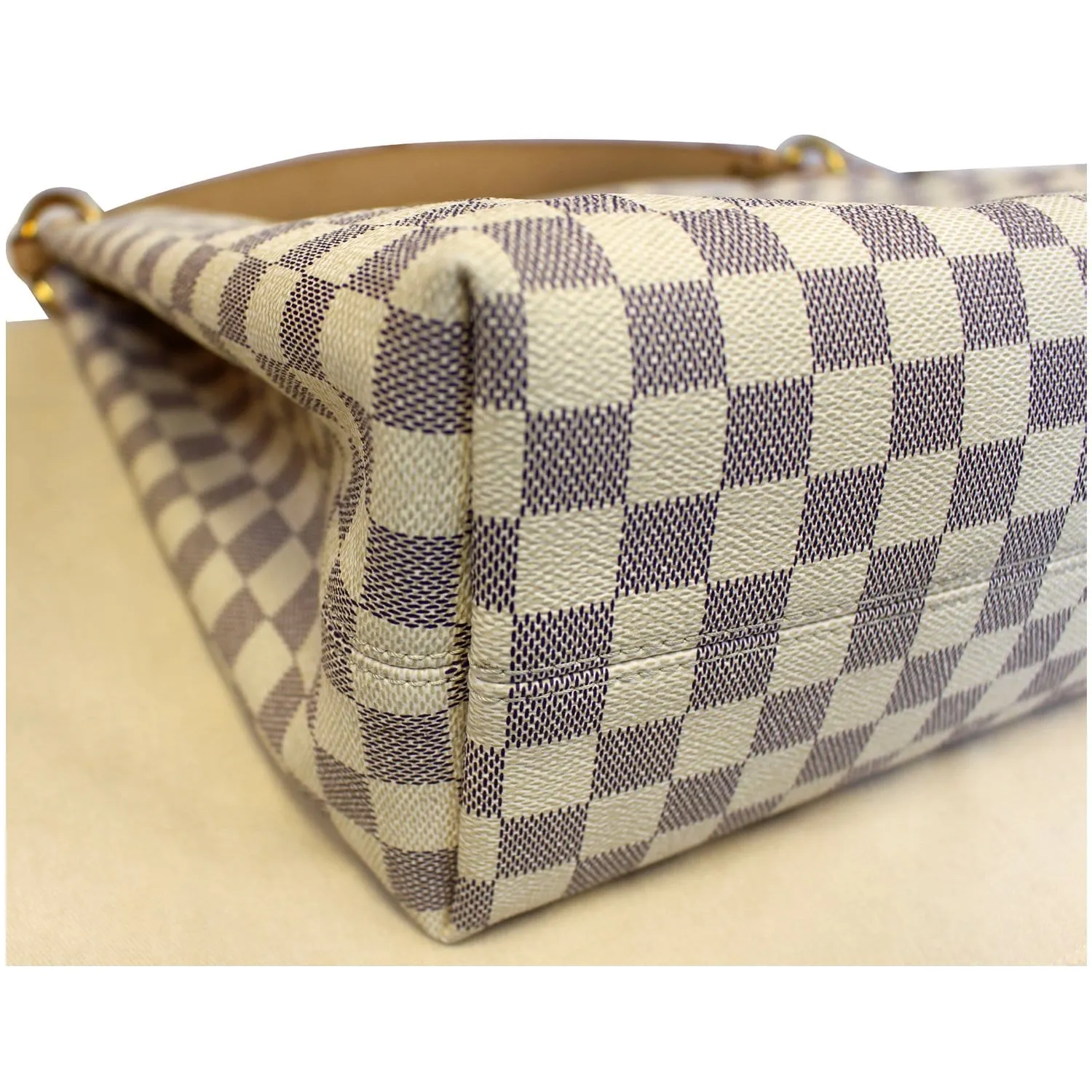 LOUIS VUITTON Graceful MM Damier Azur Shoulder Bag