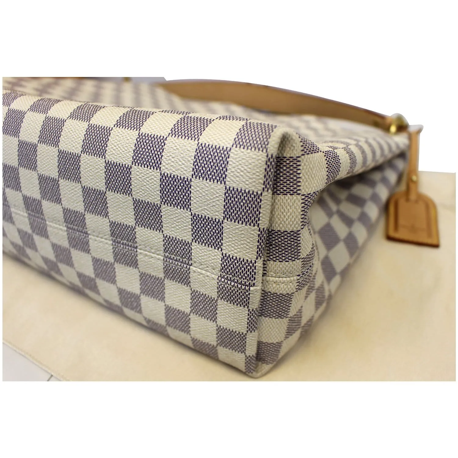 LOUIS VUITTON Graceful MM Damier Azur Shoulder Bag