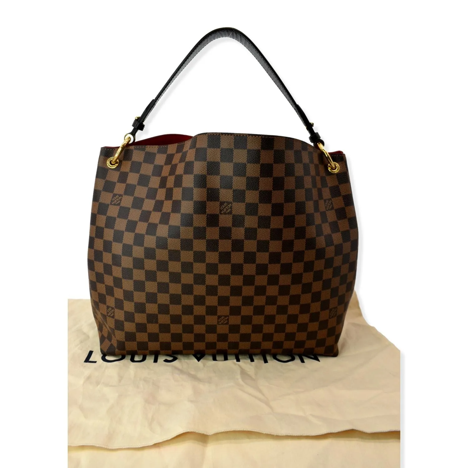 LOUIS VUITTON Graceful MM Damier Ebene Shoulder Bag Brown - Hot Deals