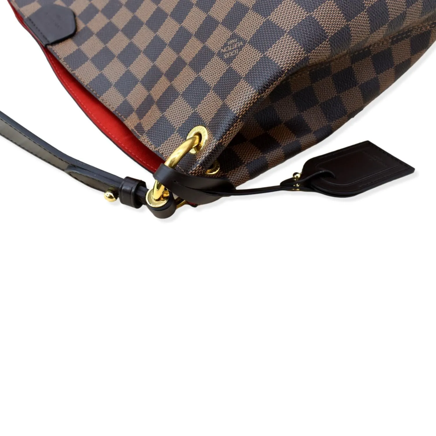 LOUIS VUITTON Graceful MM Damier Ebene Shoulder Bag Brown - Hot Deals
