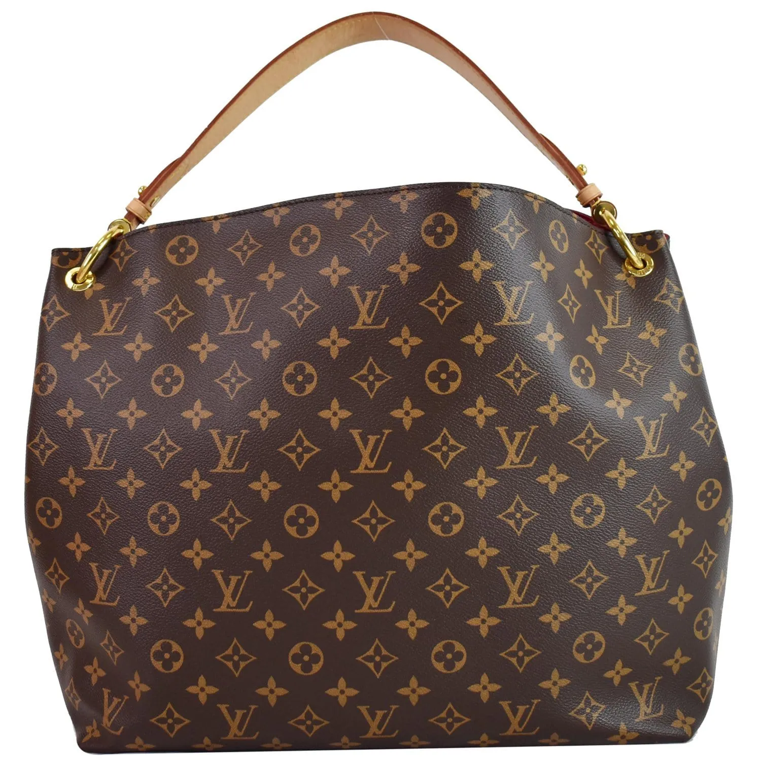 LOUIS VUITTON Graceful MM Monogram Canvas Shoulder Bag Brown