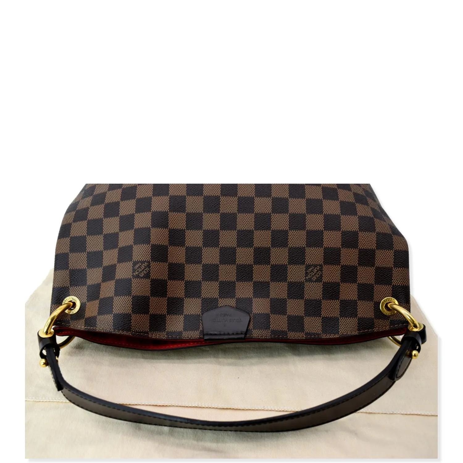 LOUIS VUITTON Graceful PM Damier Ebene Shoulder Bag Brown