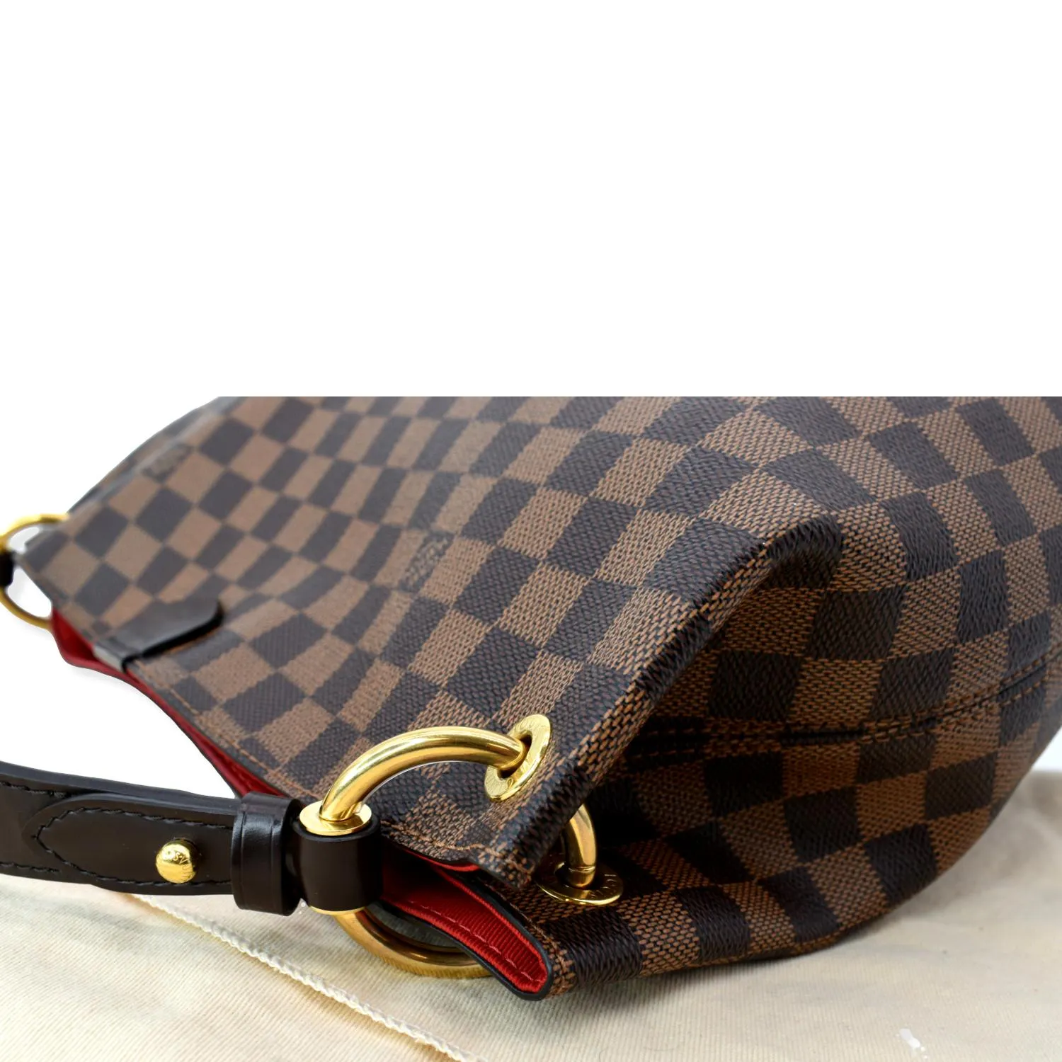 LOUIS VUITTON Graceful PM Damier Ebene Shoulder Bag Brown