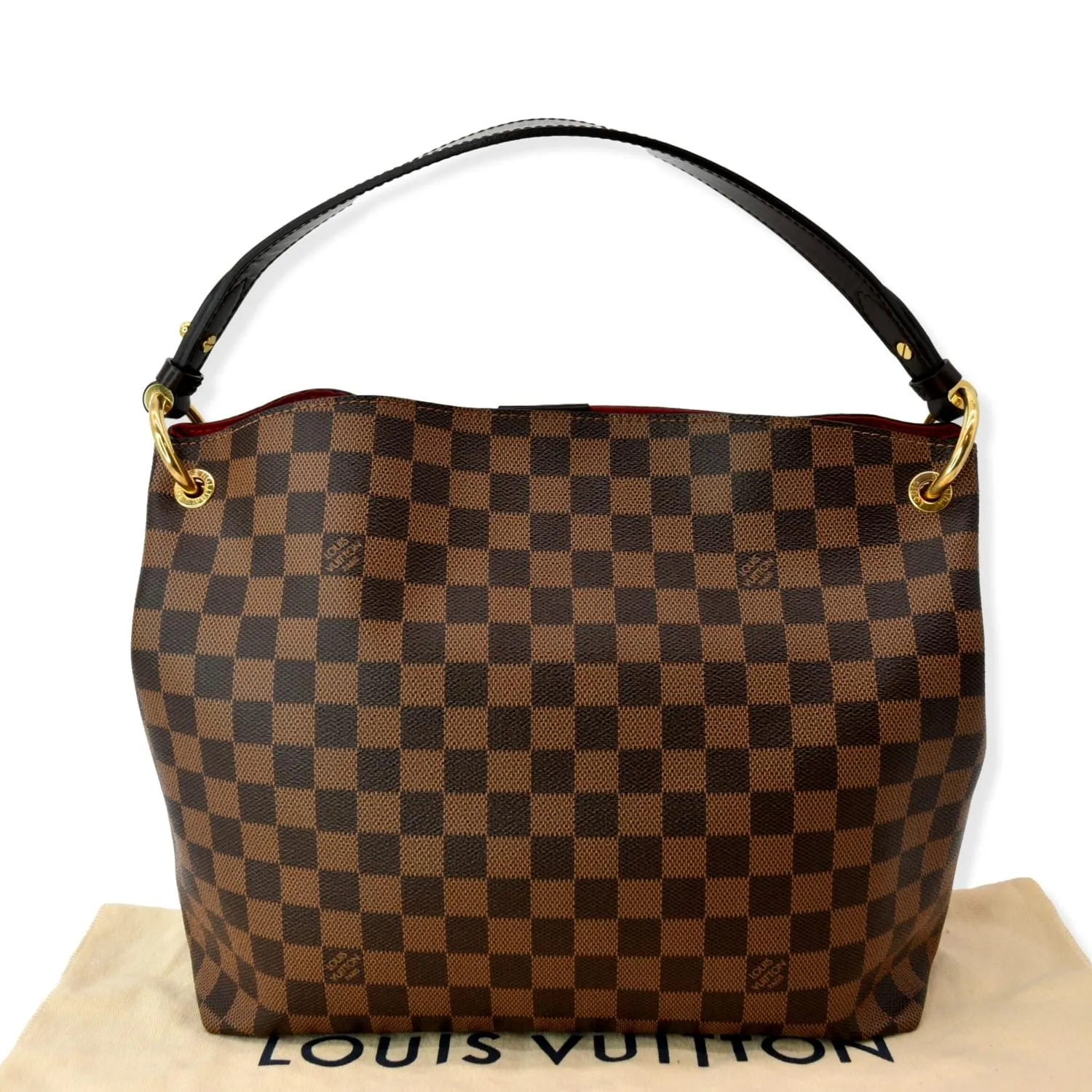 LOUIS VUITTON Graceful PM Damier Ebene Shoulder Bag Brown