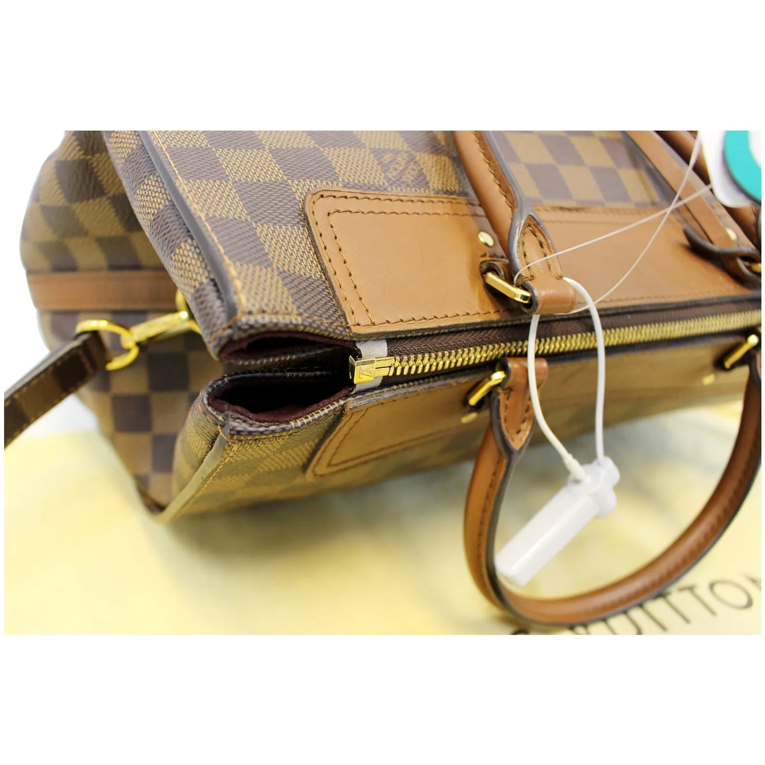 LOUIS VUITTON Greenwich Damier Ebene Shoulder Handbag