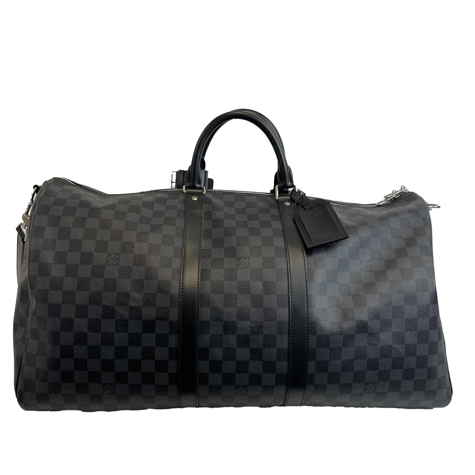 Louis Vuitton - Keepall 55 Bandouliere Damier Graphite Canvas Top Handle / Strap