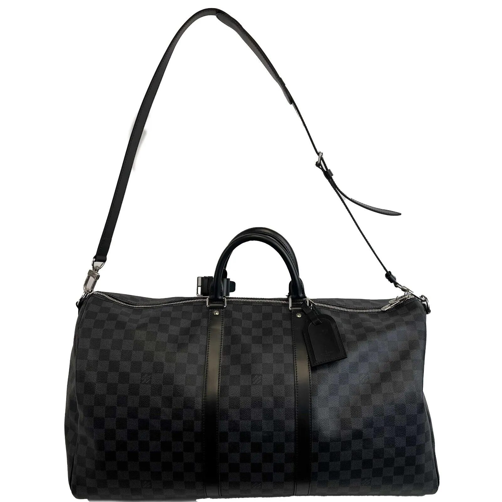 Louis Vuitton - Keepall 55 Bandouliere Damier Graphite Canvas Top Handle / Strap