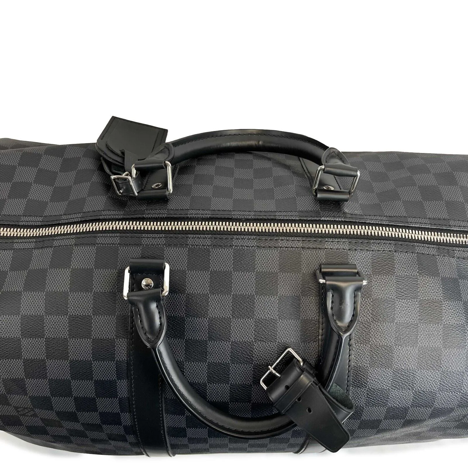 Louis Vuitton - Keepall 55 Bandouliere Damier Graphite Canvas Top Handle / Strap