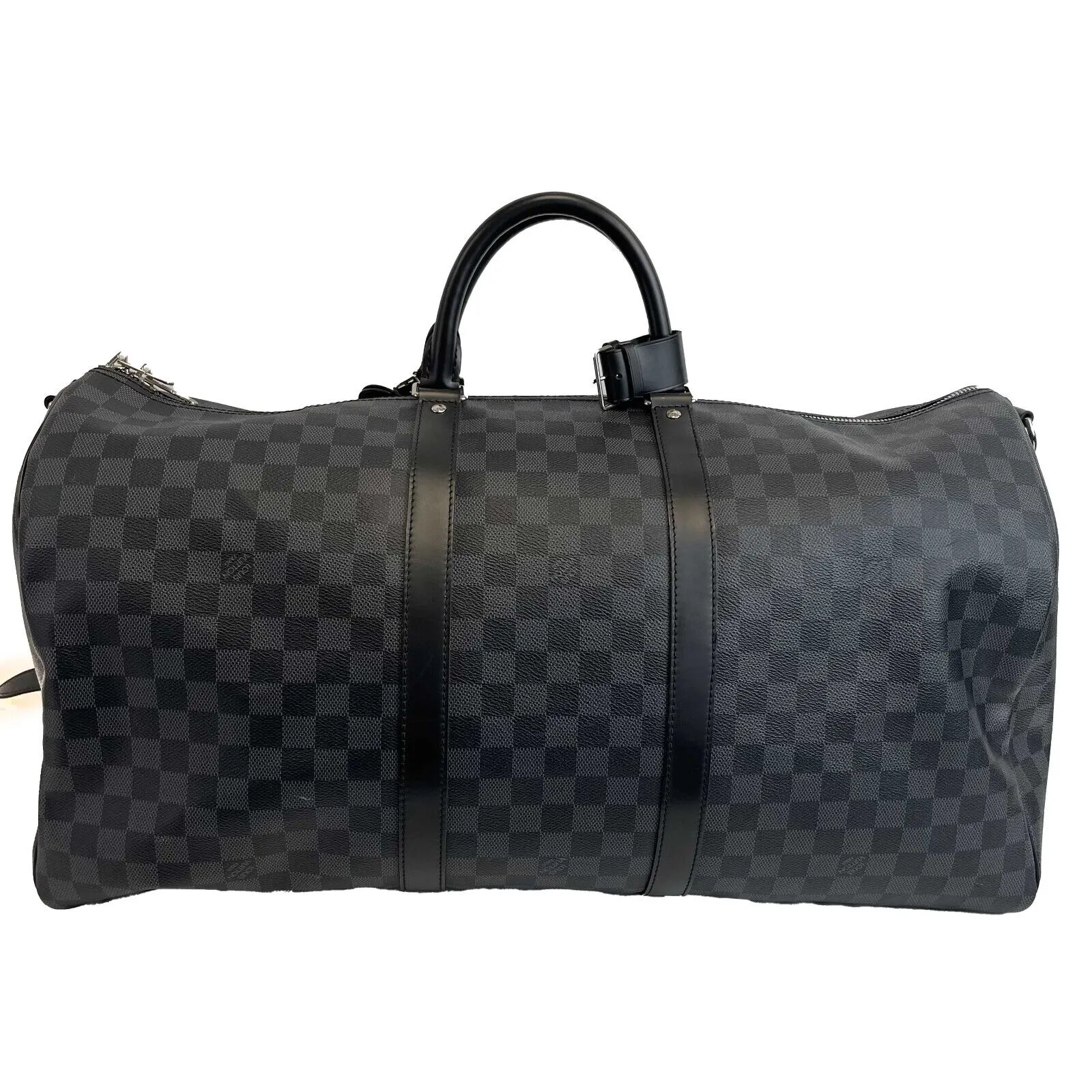 Louis Vuitton - Keepall 55 Bandouliere Damier Graphite Canvas Top Handle / Strap