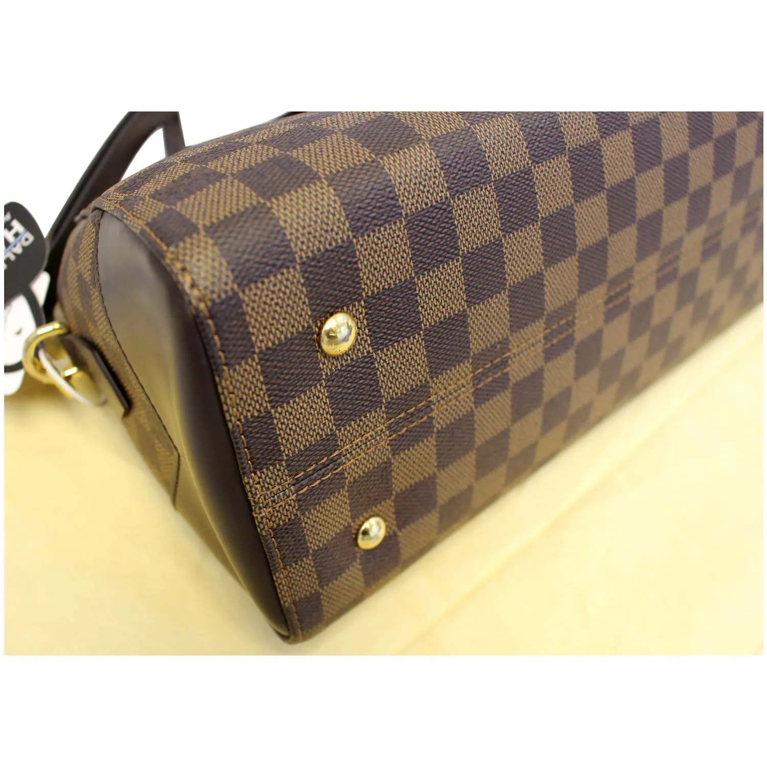 LOUIS VUITTON Kensington Bowling Damier Ebene Shoulder Handbag