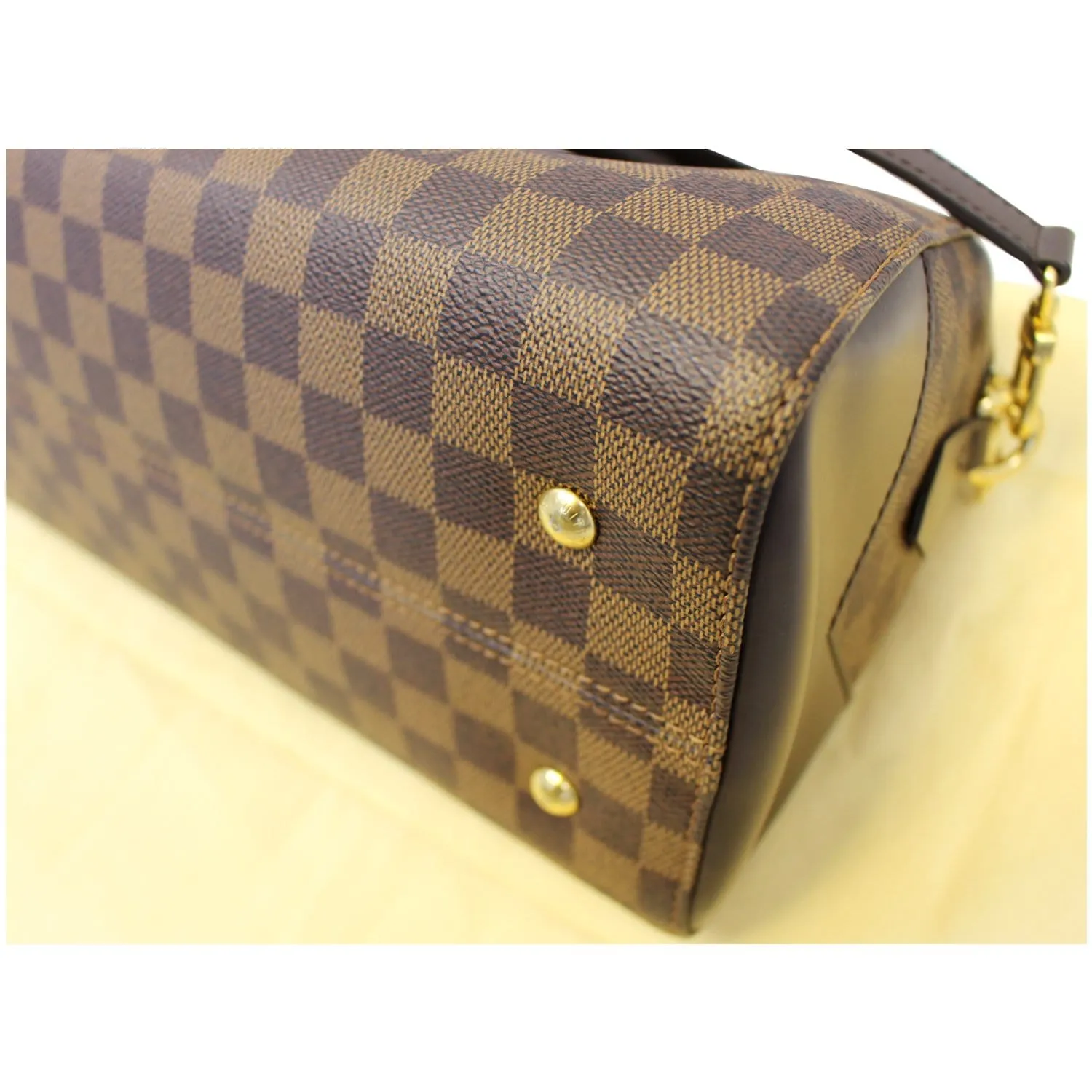 LOUIS VUITTON Kensington Bowling Damier Ebene Shoulder Handbag