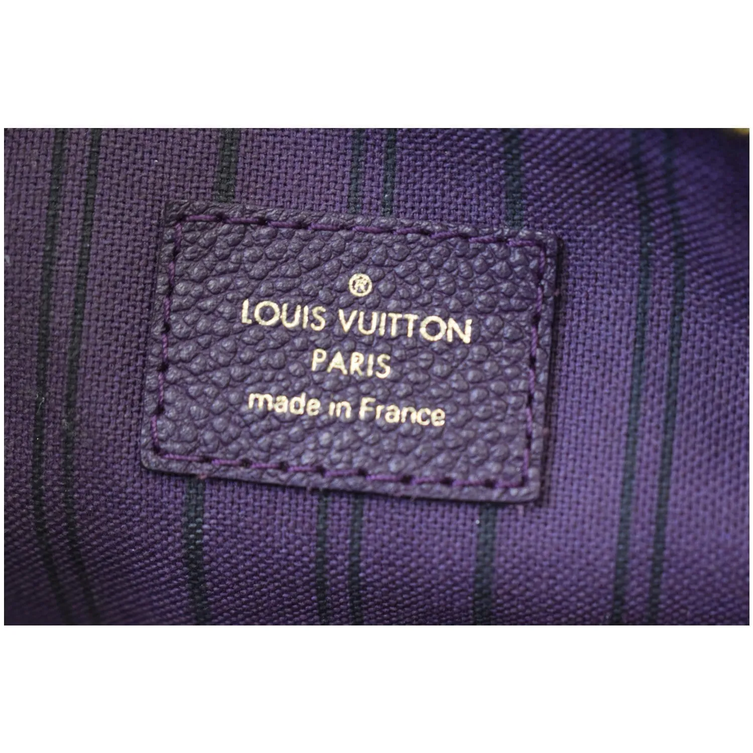 LOUIS VUITTON Lumineuse PM Monogram Empreinte Leather Shoulder Bag Plum
