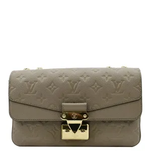 LOUIS VUITTON Marceau PM Monogram Empreinte Leather Shoulder Bag Turtledove
