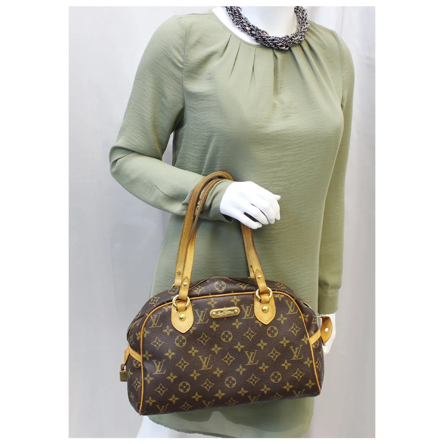 LOUIS VUITTON Montorgueil PM Monogram Canvas Shoulder Bag