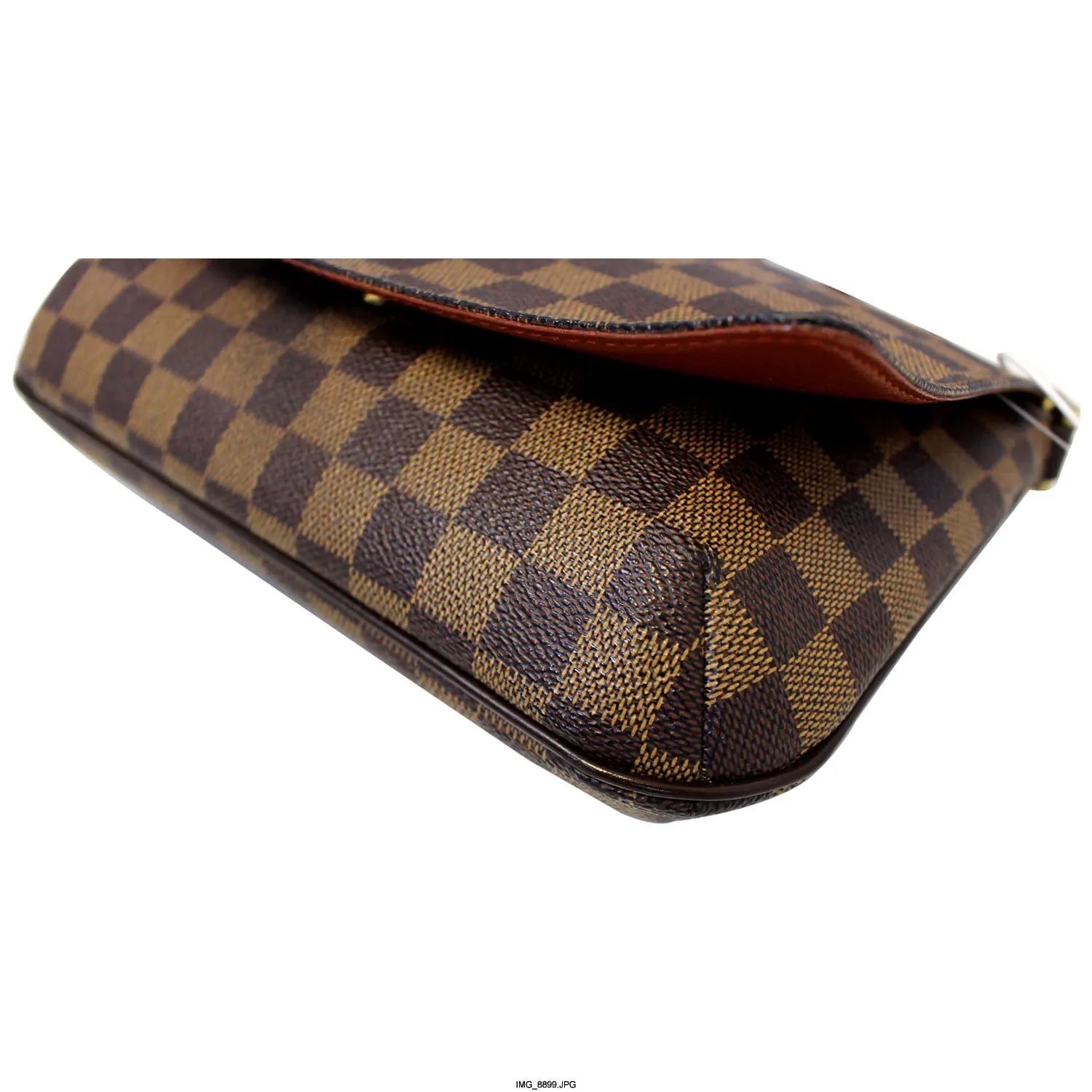 LOUIS VUITTON Musette Tango Damier Ebene Short Strap Shoulder Bag