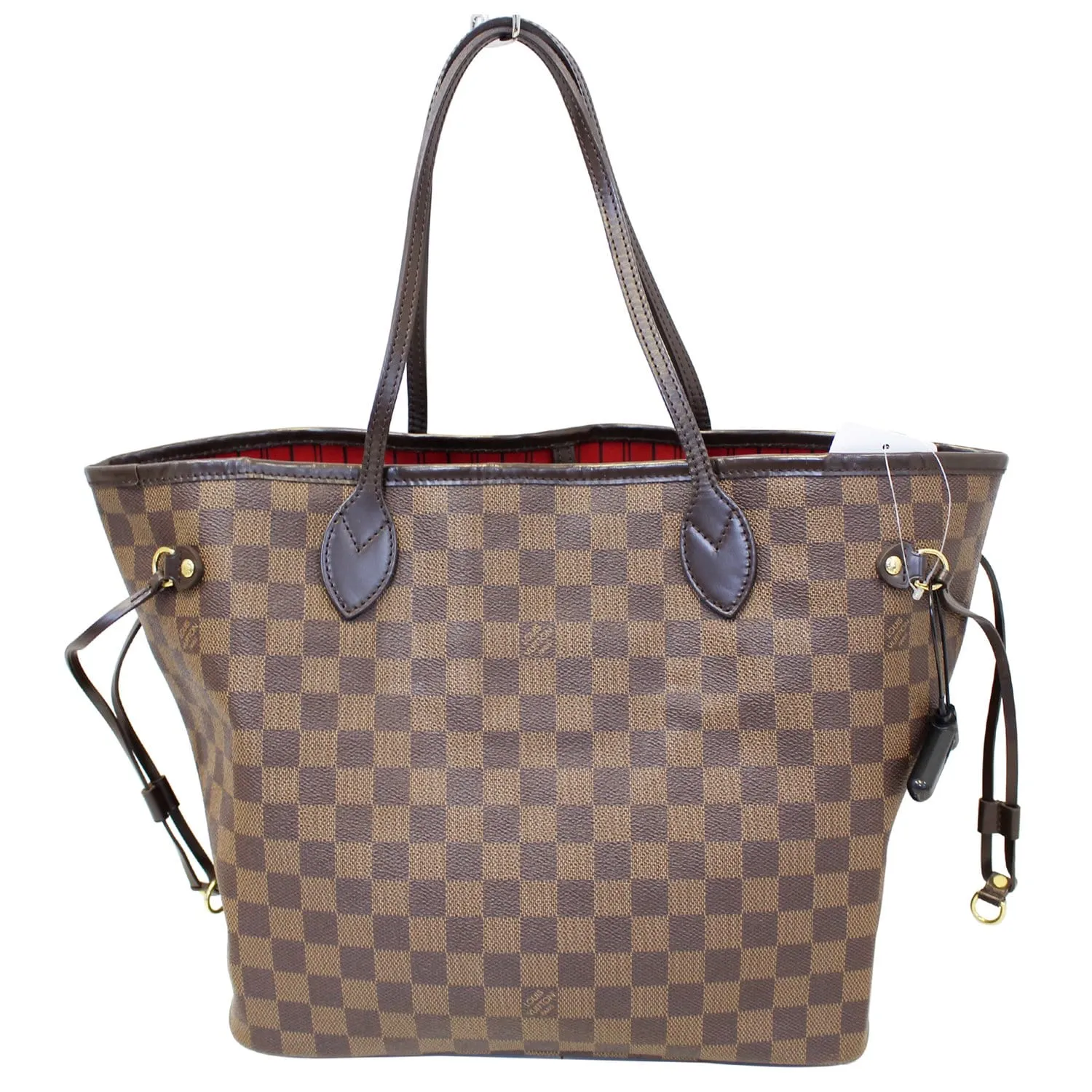LOUIS VUITTON Neverfull MM Damier Ebene Tote Shoulder Bag