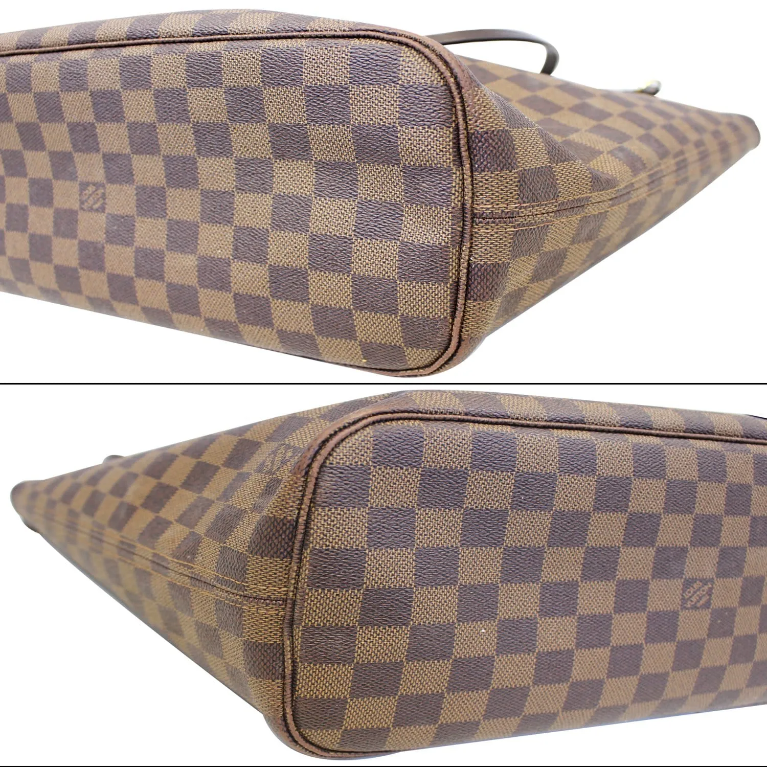 LOUIS VUITTON Neverfull MM Damier Ebene Tote Shoulder Bag