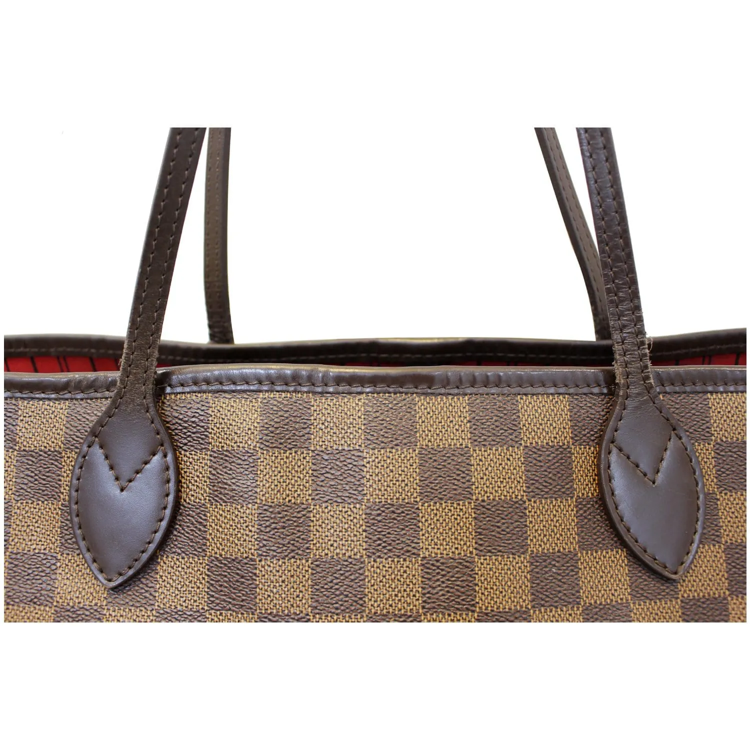 LOUIS VUITTON Neverfull MM Damier Ebene Tote Shoulder Bag