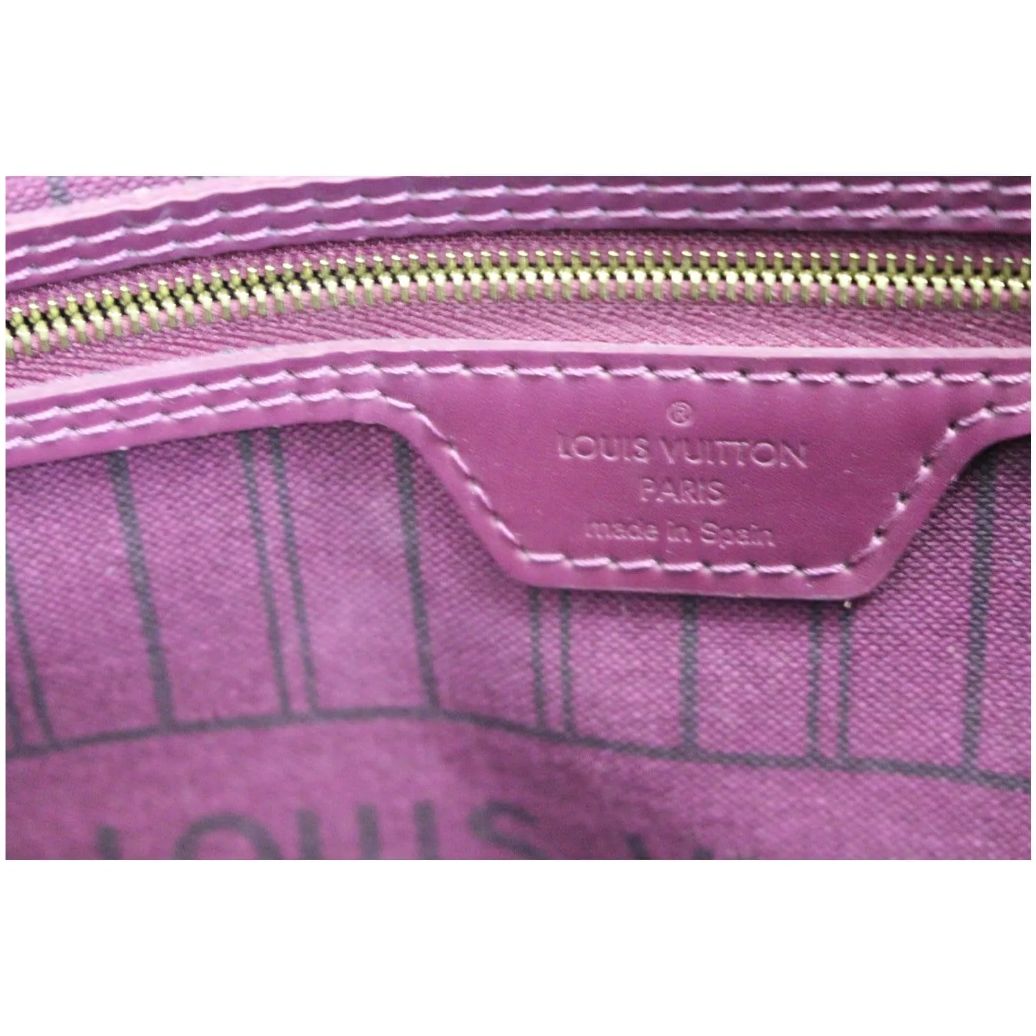 LOUIS VUITTON Neverfull MM Totem Monogram Canvas Tote Shoulder Bag Purple