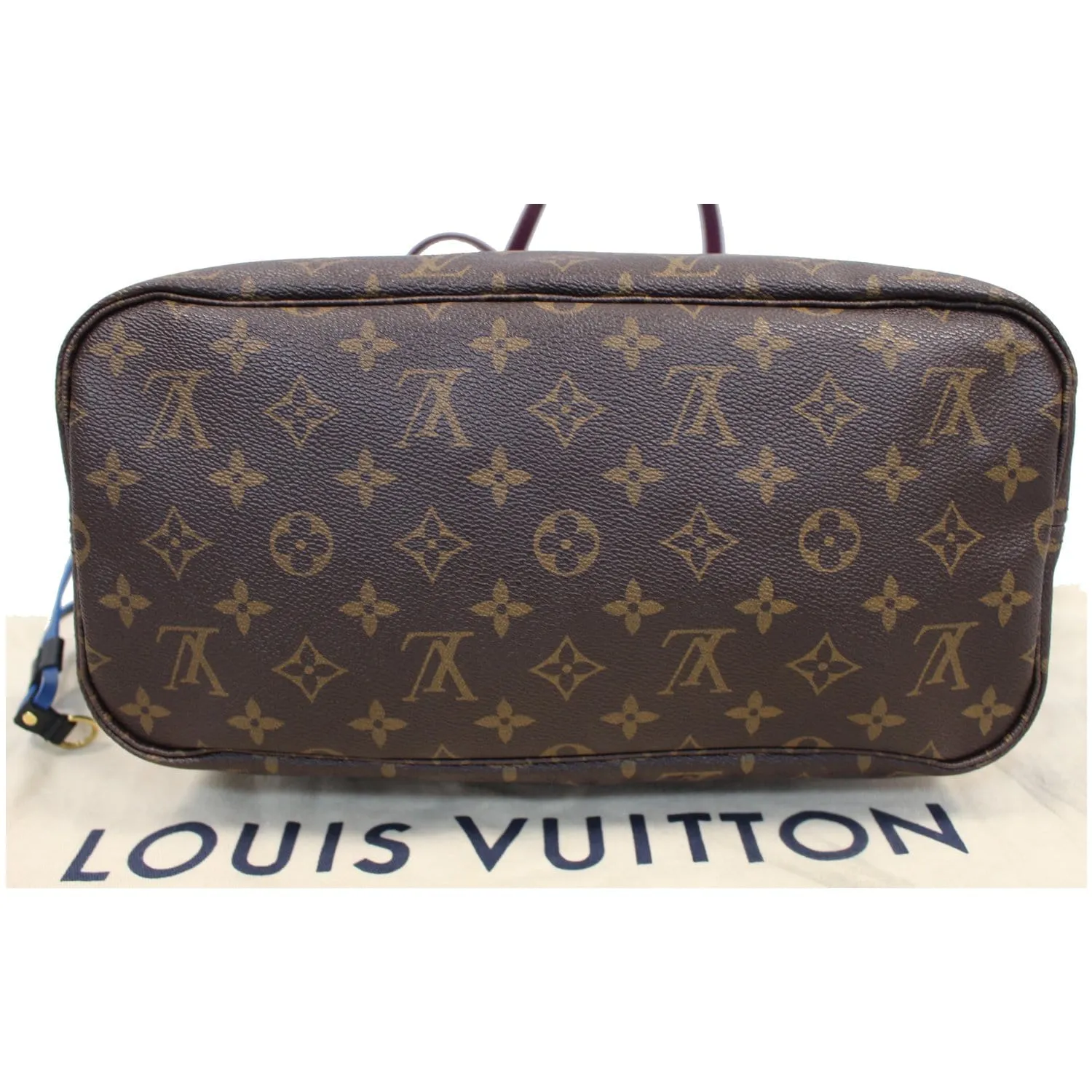 LOUIS VUITTON Neverfull MM Totem Monogram Canvas Tote Shoulder Bag Purple