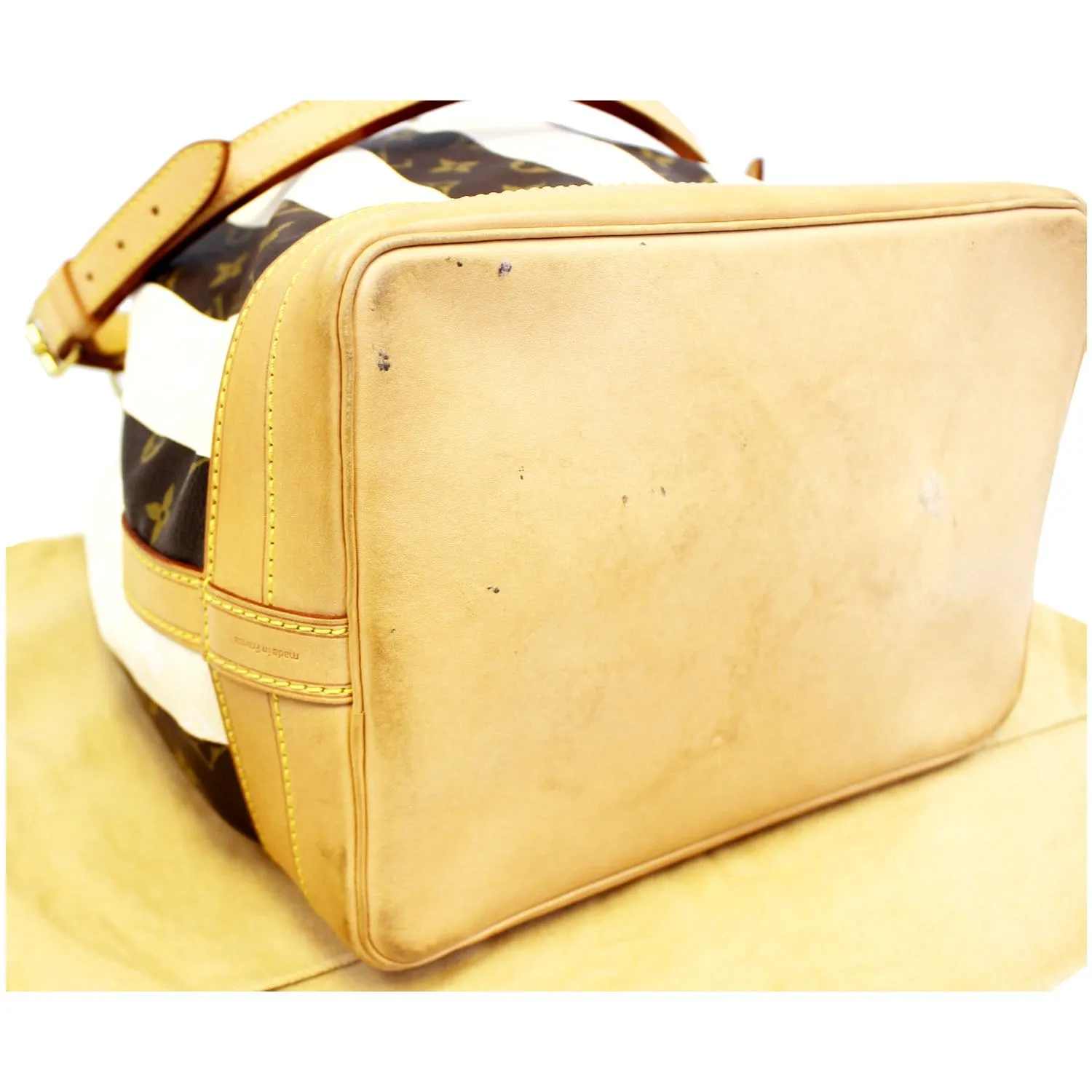 LOUIS VUITTON Noe Large Monogram Rayure Shoulder Bag