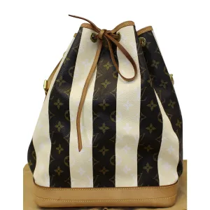 LOUIS VUITTON Noe Large Monogram Rayure Shoulder Bag