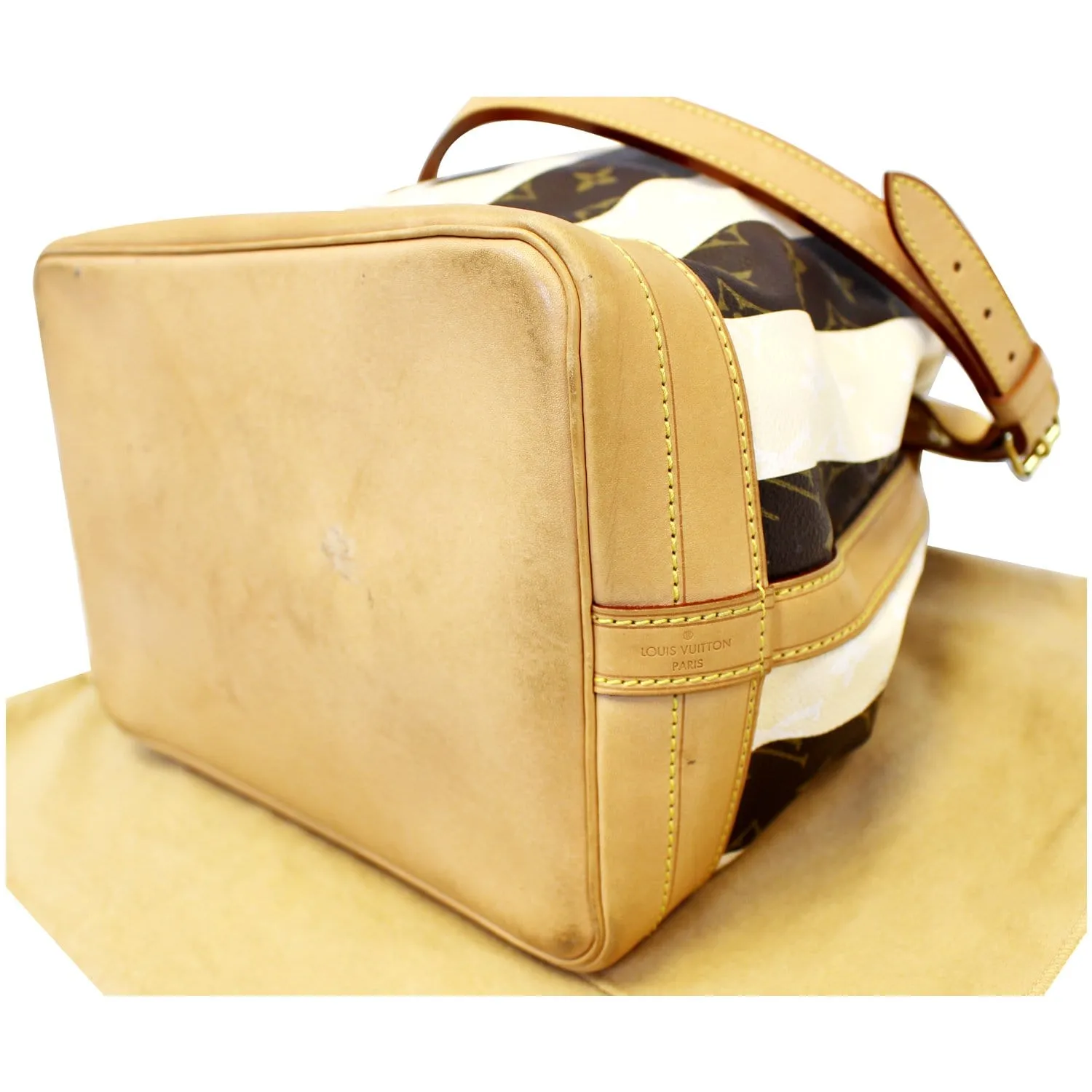 LOUIS VUITTON Noe Large Monogram Rayure Shoulder Bag