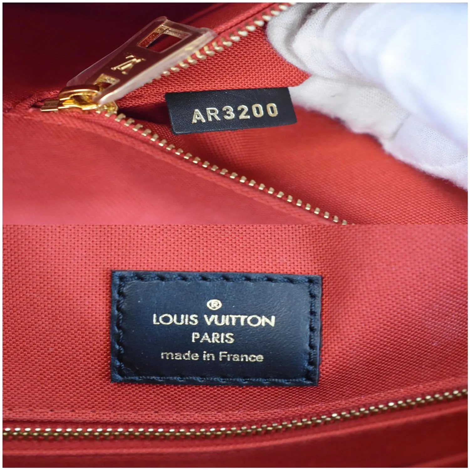 LOUIS VUITTON Onthego GM Reverse Monogram Giant Canvas Tote Shoulder Bag Brown