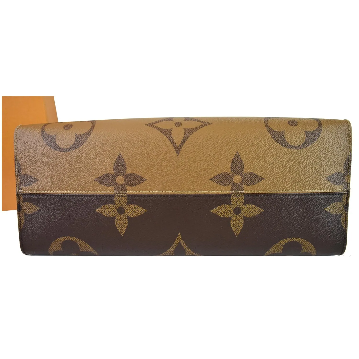 LOUIS VUITTON Onthego GM Reverse Monogram Giant Canvas Tote Shoulder Bag Brown