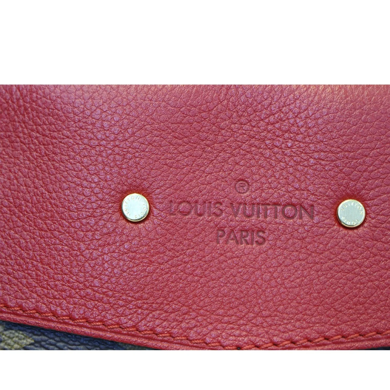 LOUIS VUITTON Pallas Chain Shopper Bag Monogram Canvas Cherry