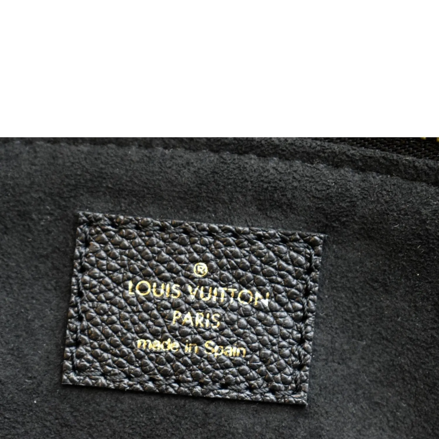 LOUIS VUITTON Petit Palais Embossed Leather Shoulder Bag Bicolor