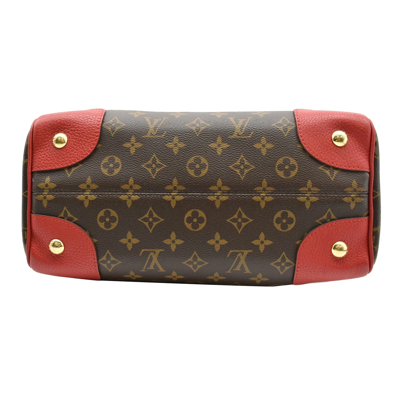 LOUIS VUITTON Retiro NM Monogram Canvas 2Way Shoulder Bag Red