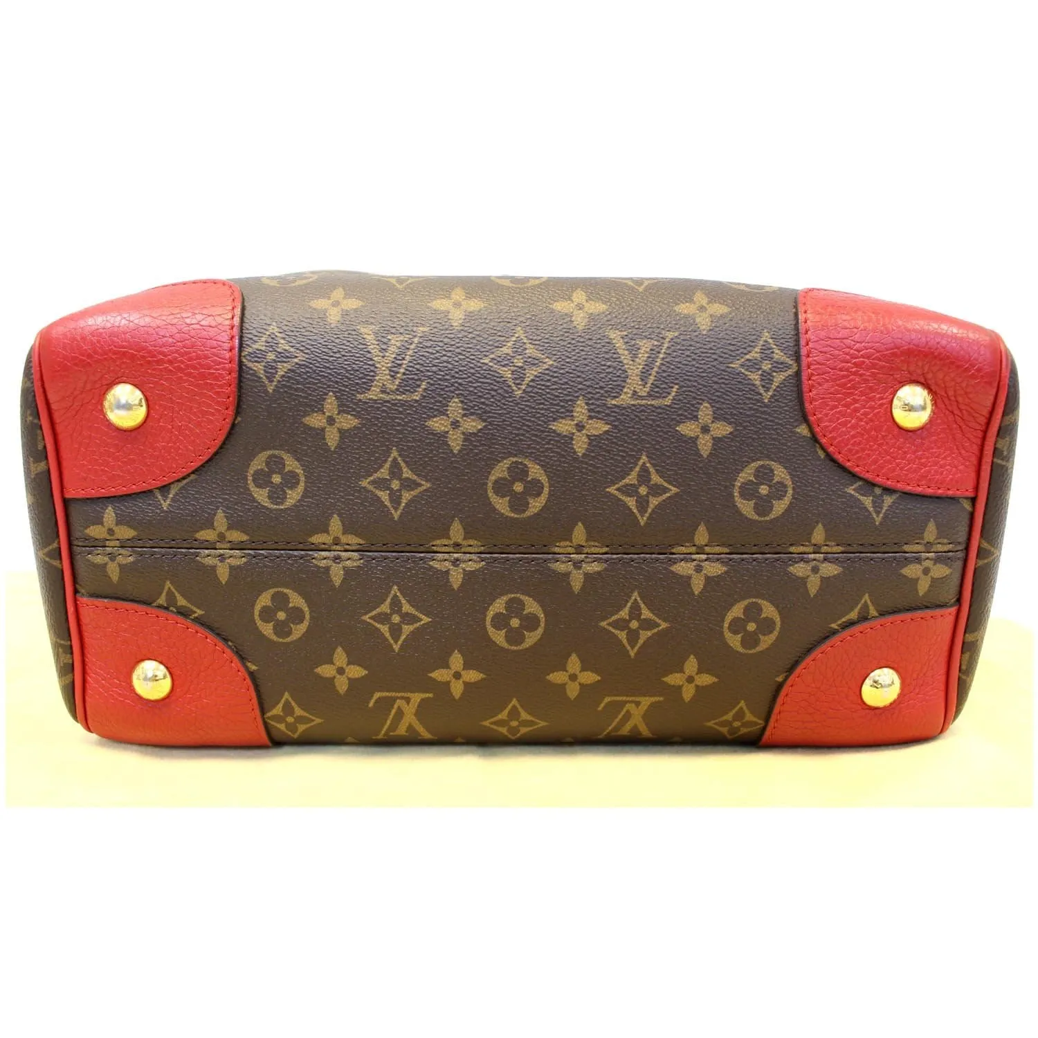 LOUIS VUITTON Retiro NM Monogram Canvas Shoulder Bag Coquelicot